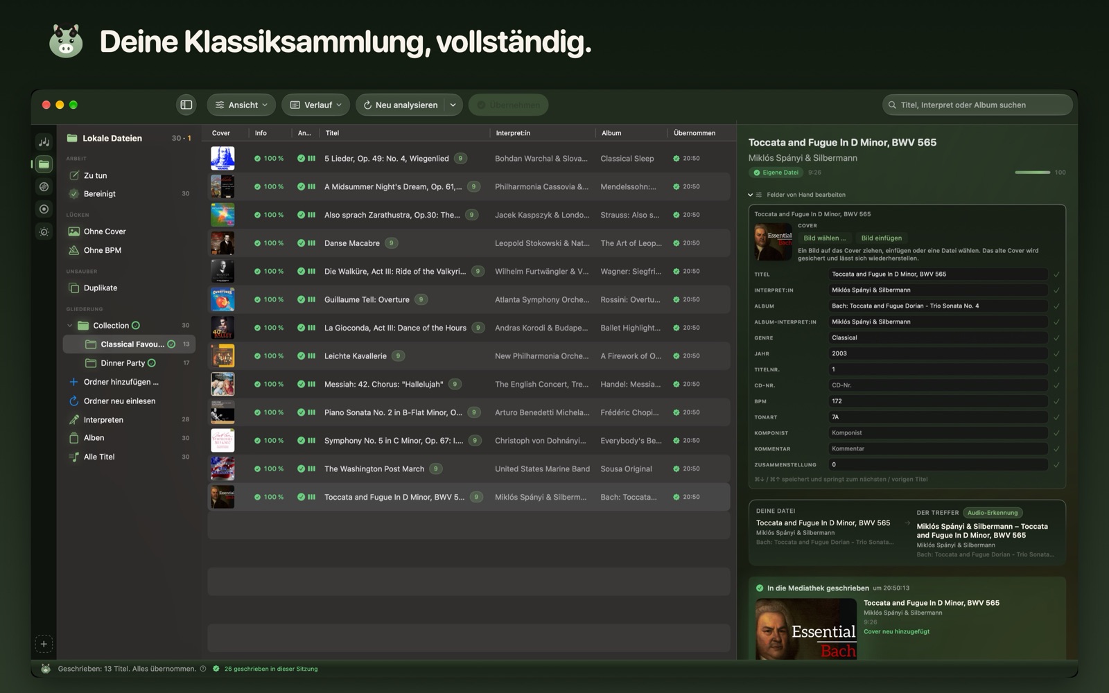 Deine Klassiksammlung, vollständig.