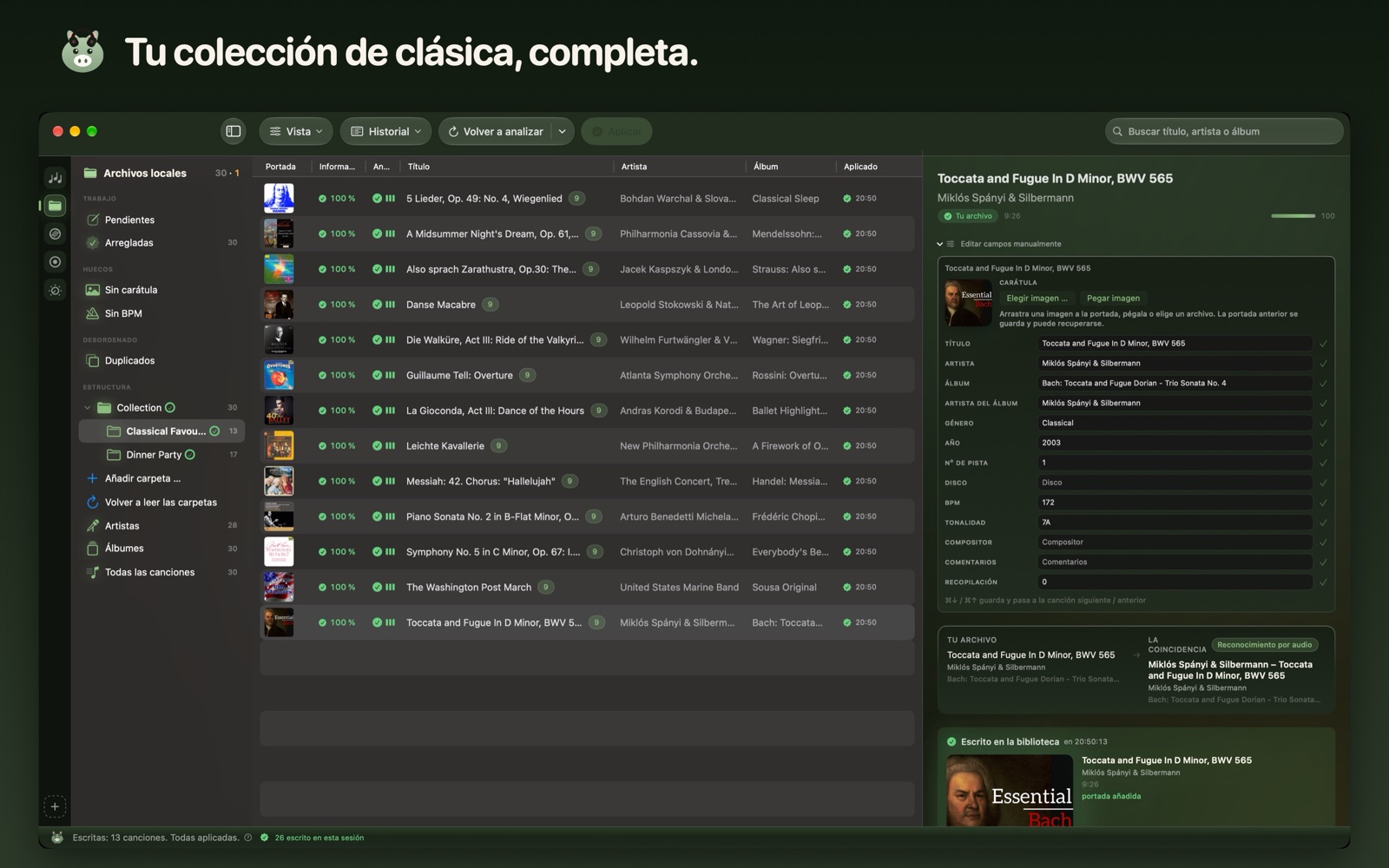 Tu colección de clásica, completa.