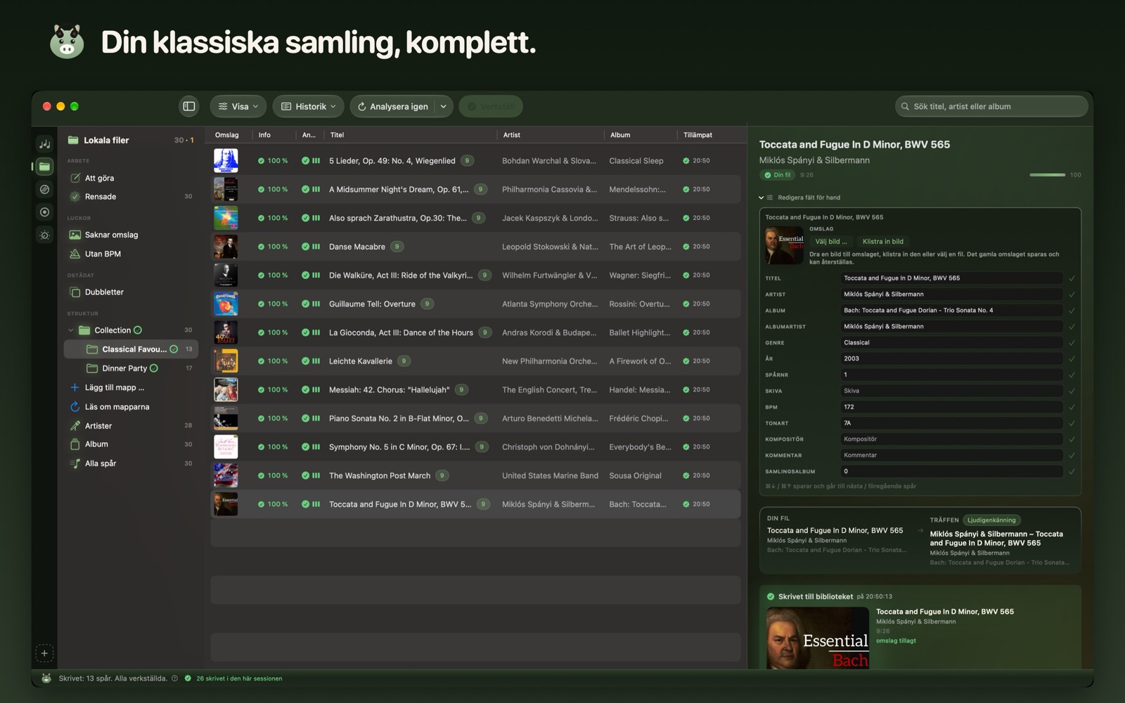 Din klassiska samling, komplett.